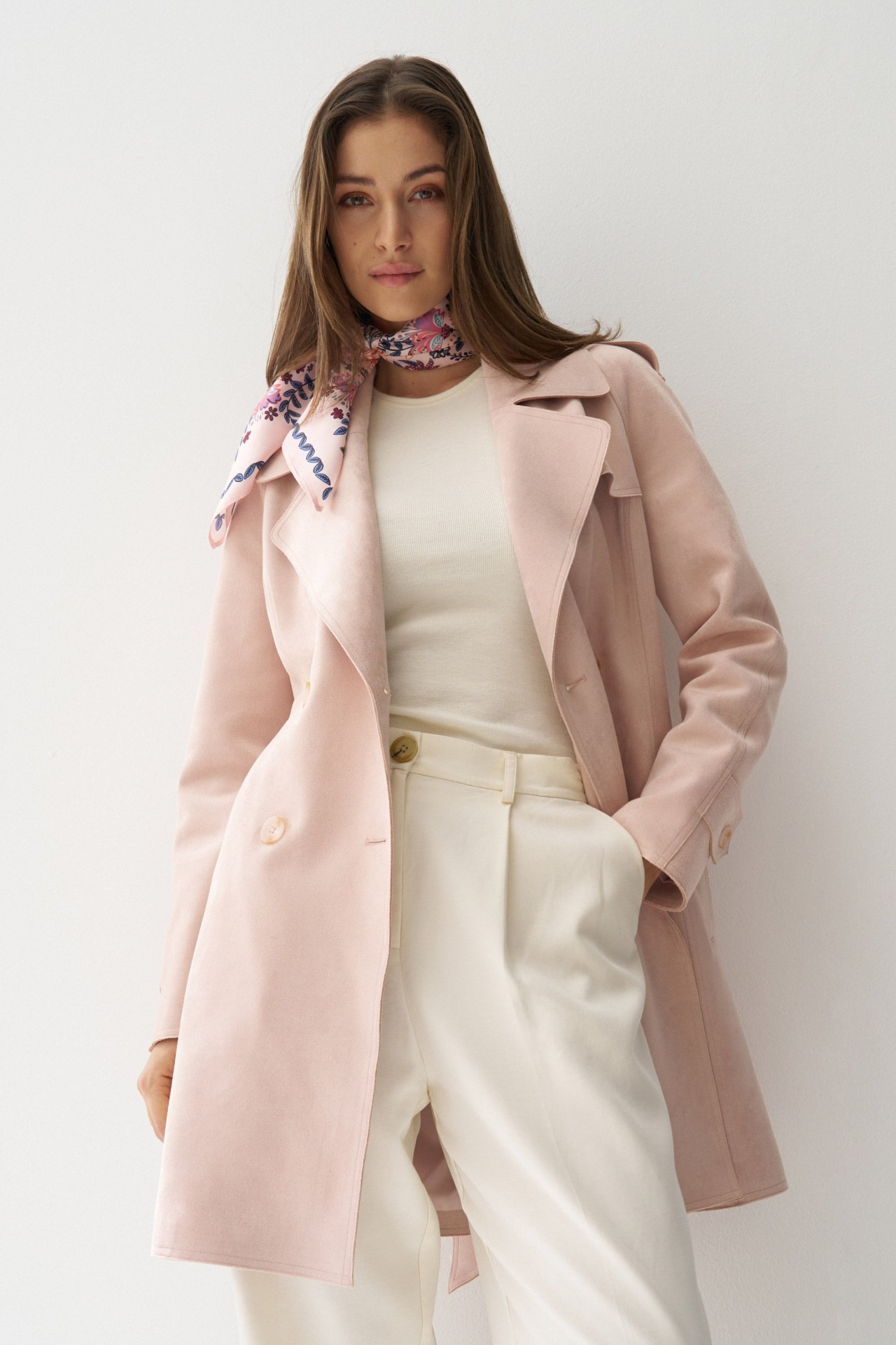 TRENCH COAT EM SUEDE