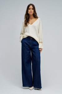 CAL�AS CHINO COM PERNA WIDE