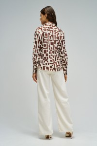 SATIN SHIRT WITH PATTERN