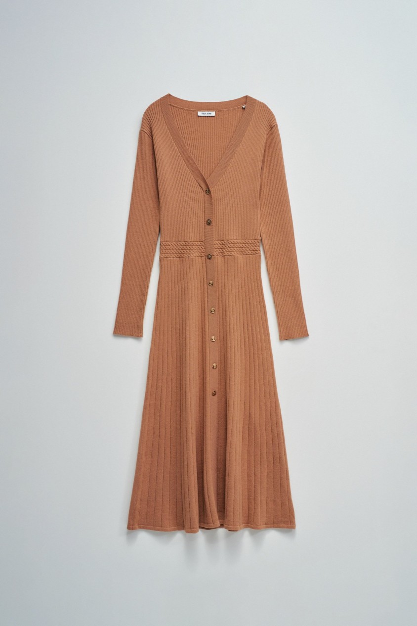 VESTIDO DE PUNTO CANALÉ