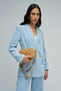 MALA ACOLCHOADA EFEITO PELE