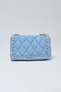 MALA ACOLCHOADA EM DENIM