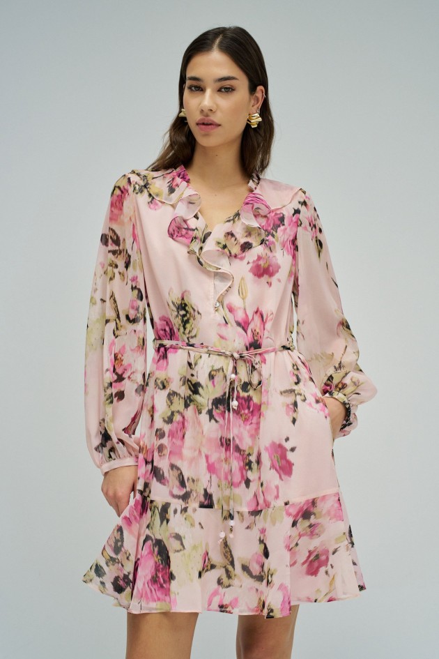 DRESS WITH FLORAL PATTERN