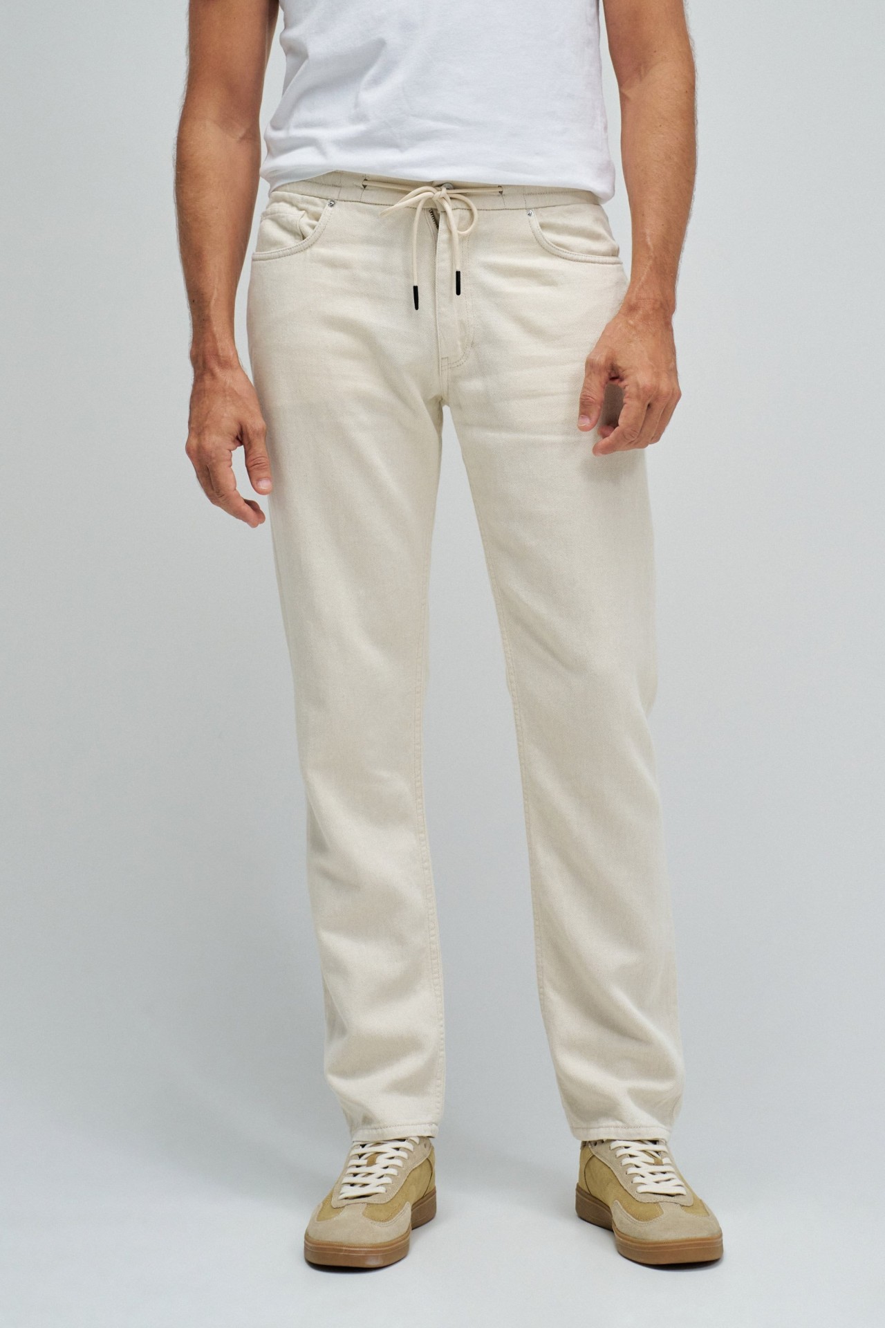 JOGGER PANTS WITH LINEN