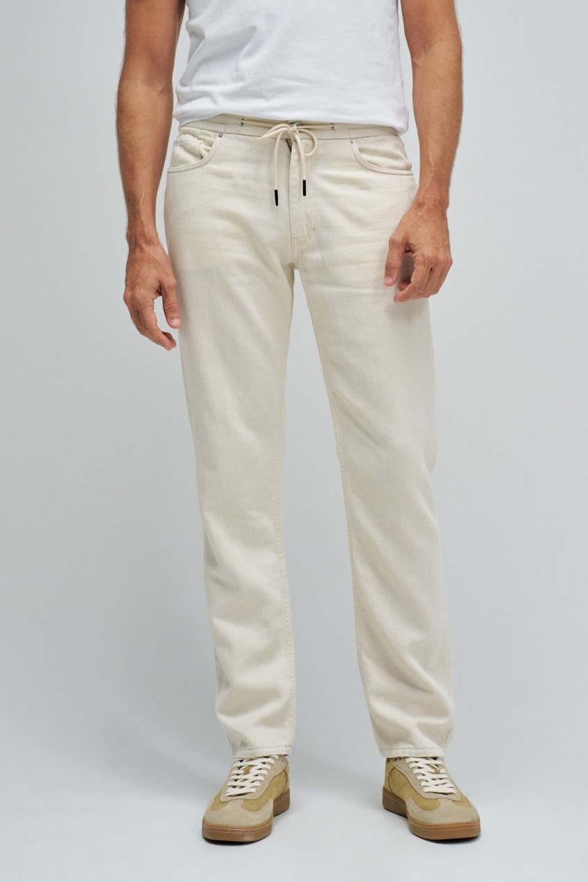 JOGGER PANTS WITH LINEN