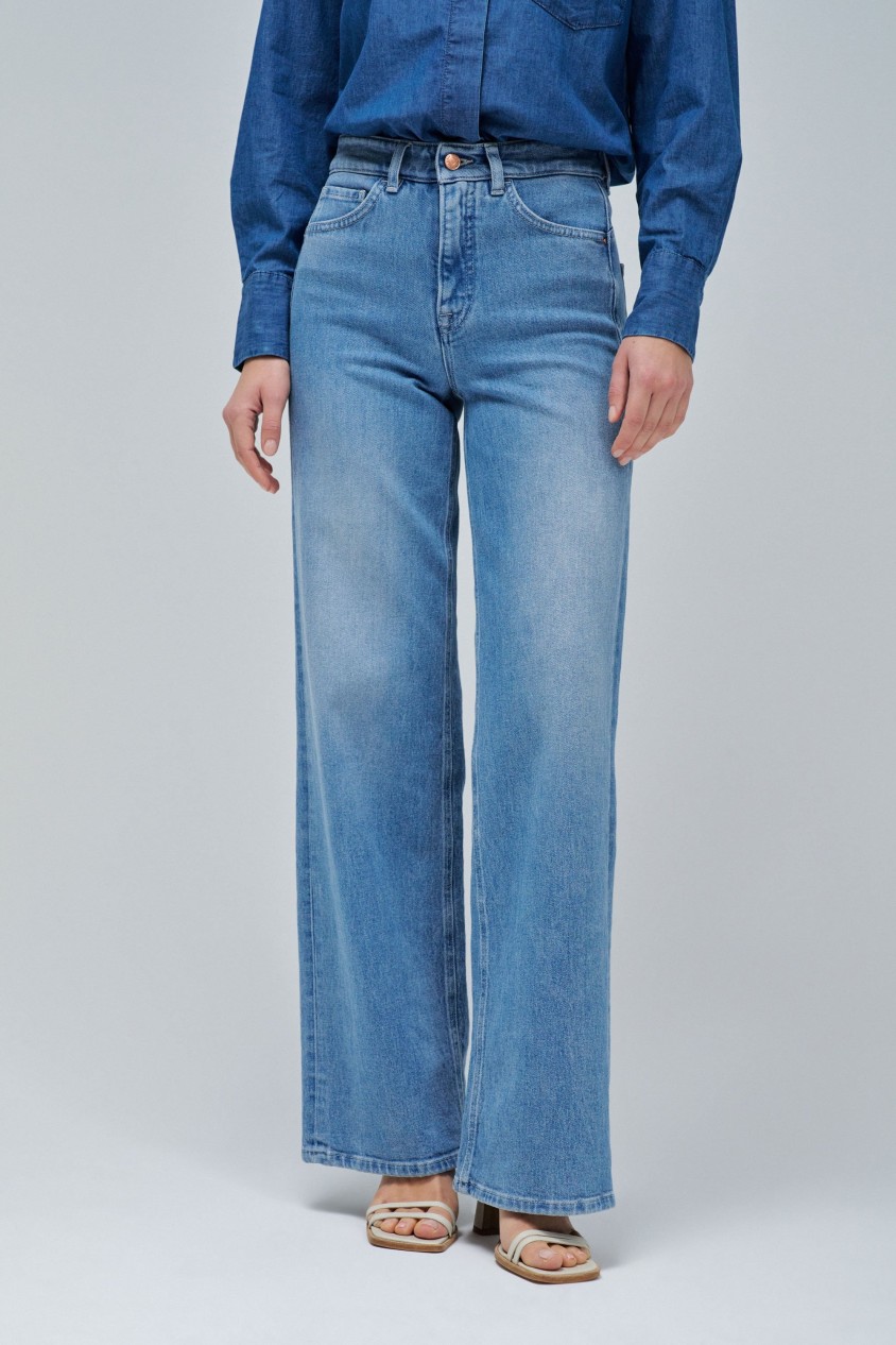 FAITH PUSH IN WIDE JEANS