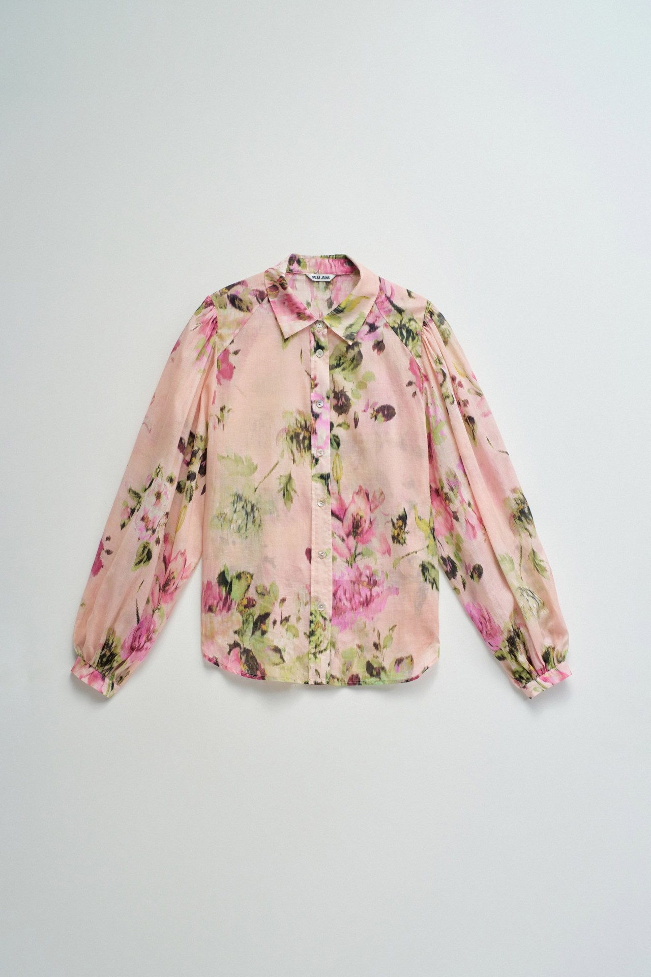 CAMISA COM PADR�O FLORAL