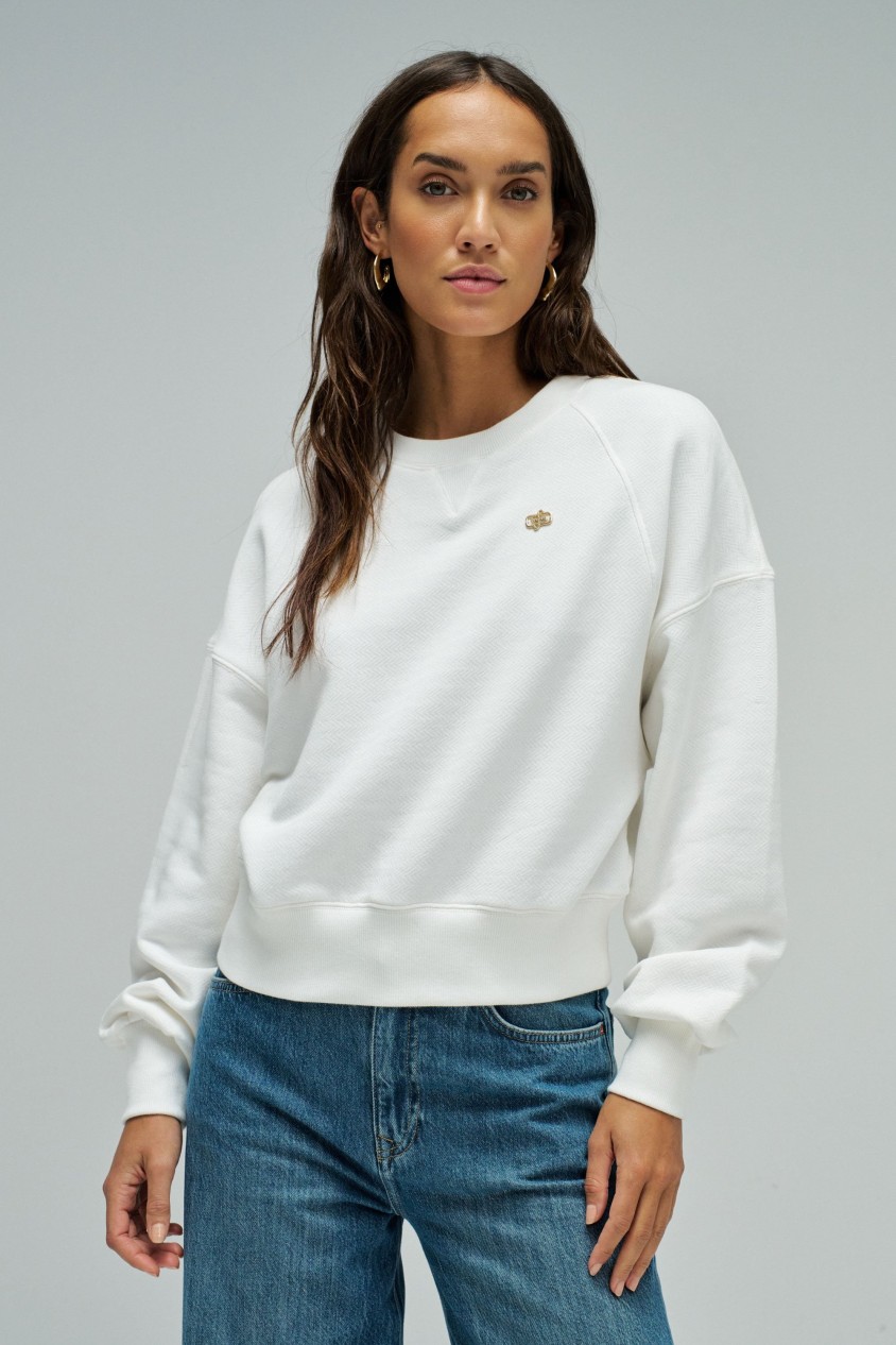 TEXTURED SWEATSHIRT