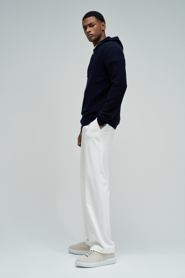 HOODIE EN MAILLE TEXTURÉE