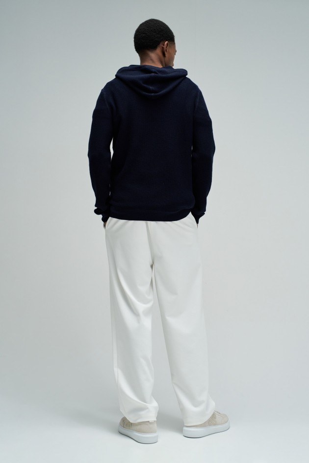 HOODIE EN MAILLE TEXTURÉE