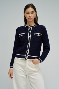 CARDIGAN WITH GOLD BUTTONS