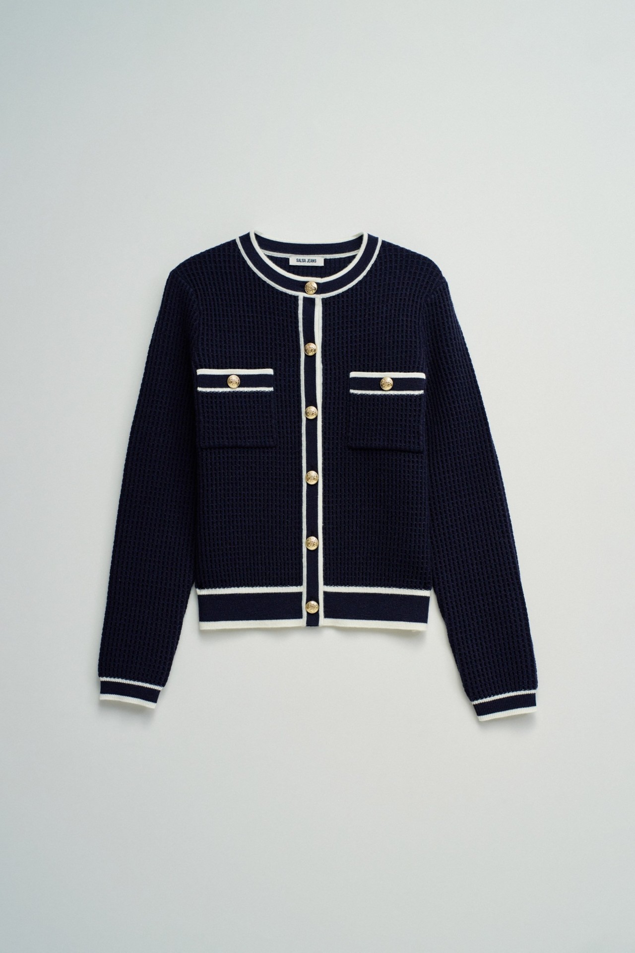 CARDIGAN WITH GOLD BUTTONS