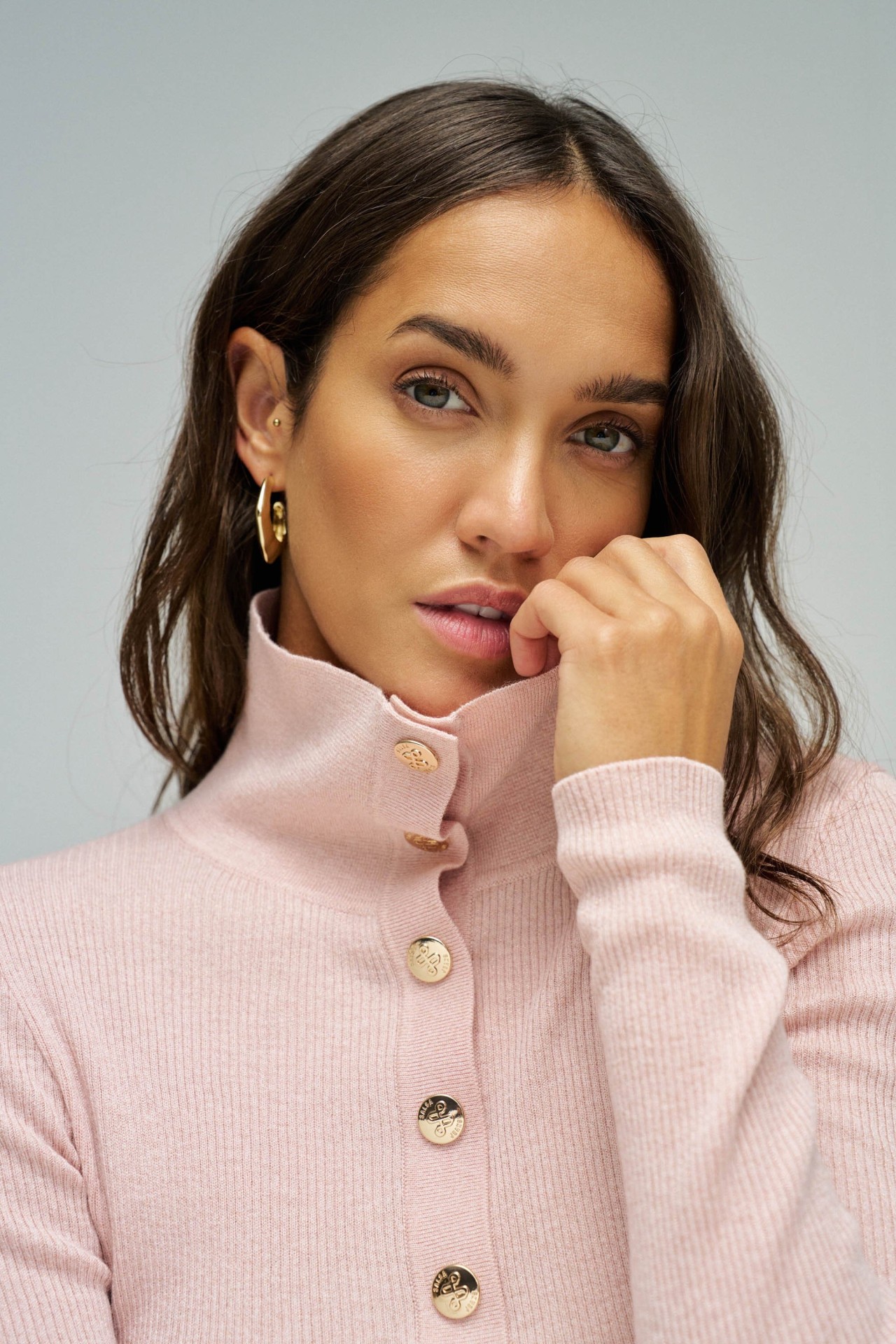 POLO WITH GOLD BUTTONS