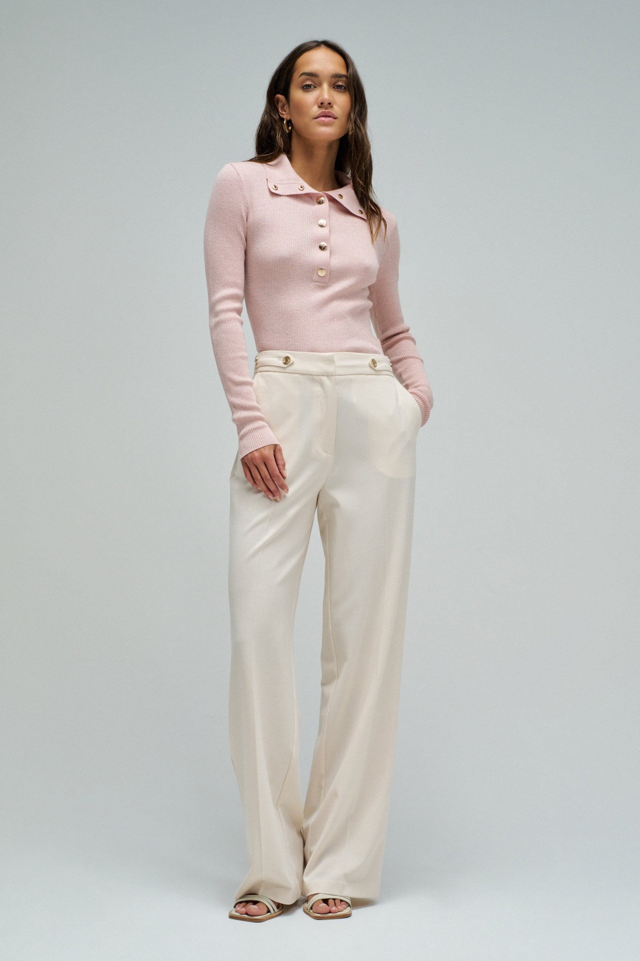 POLO WITH GOLD BUTTONS