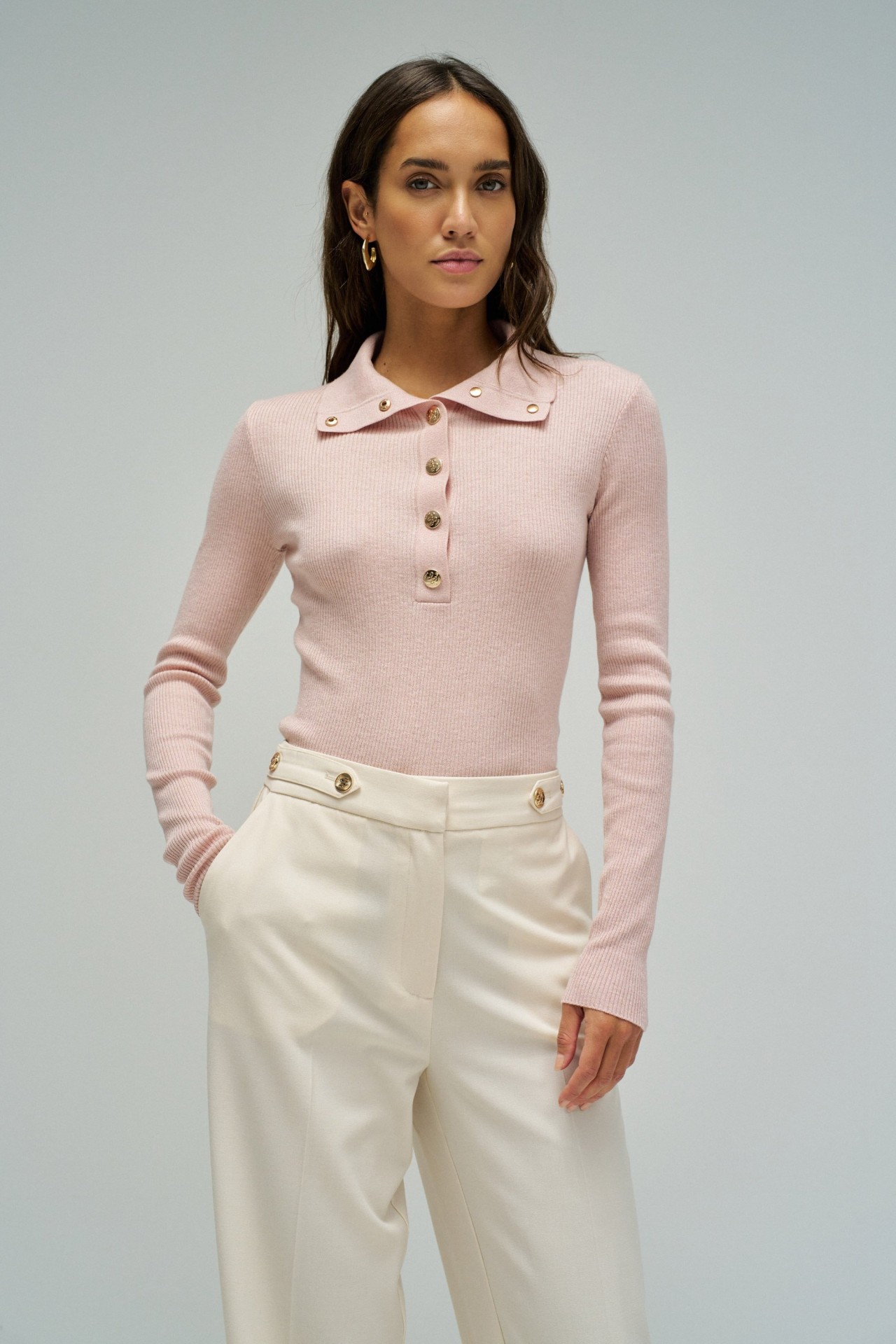 POLO WITH GOLD BUTTONS