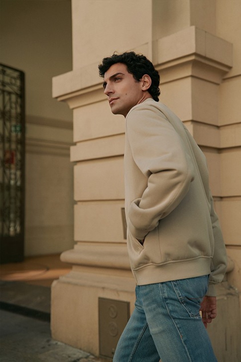 TEXTURED BOMBER JACKET