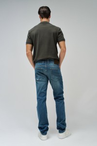 Jean Droit Homme Salsa Taille 40 - Réf 123604, 92% Coton, Bleu, Neuf Avec étiquettes
