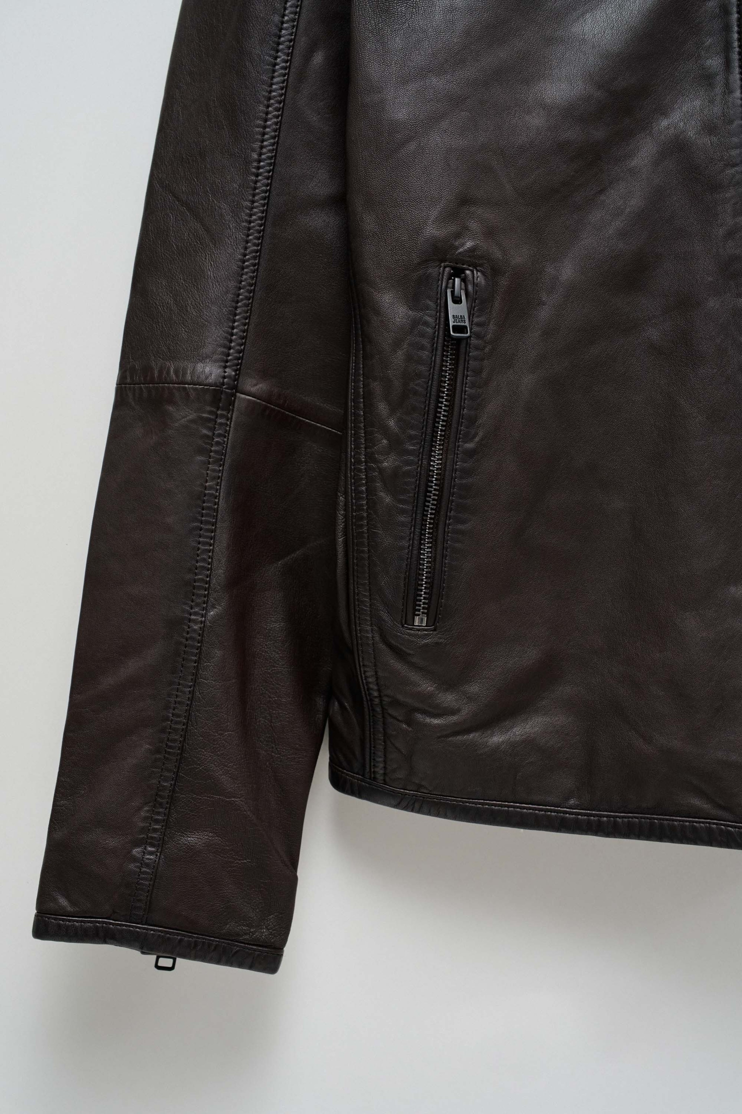 Veste Courte En Daim Jean Sébastien Vassal - Taille 36, Marron, Neuve Avec étiquettes