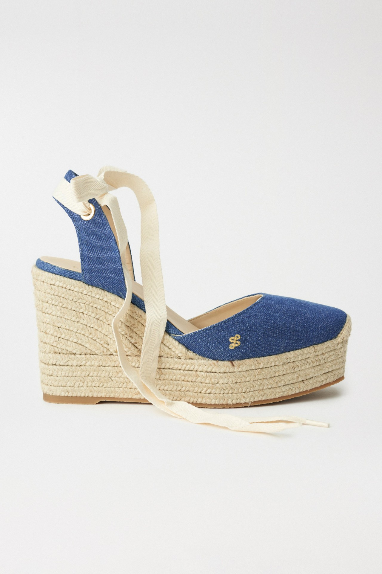 ESPADRILLES � TALON COMPENS� EN DENIM