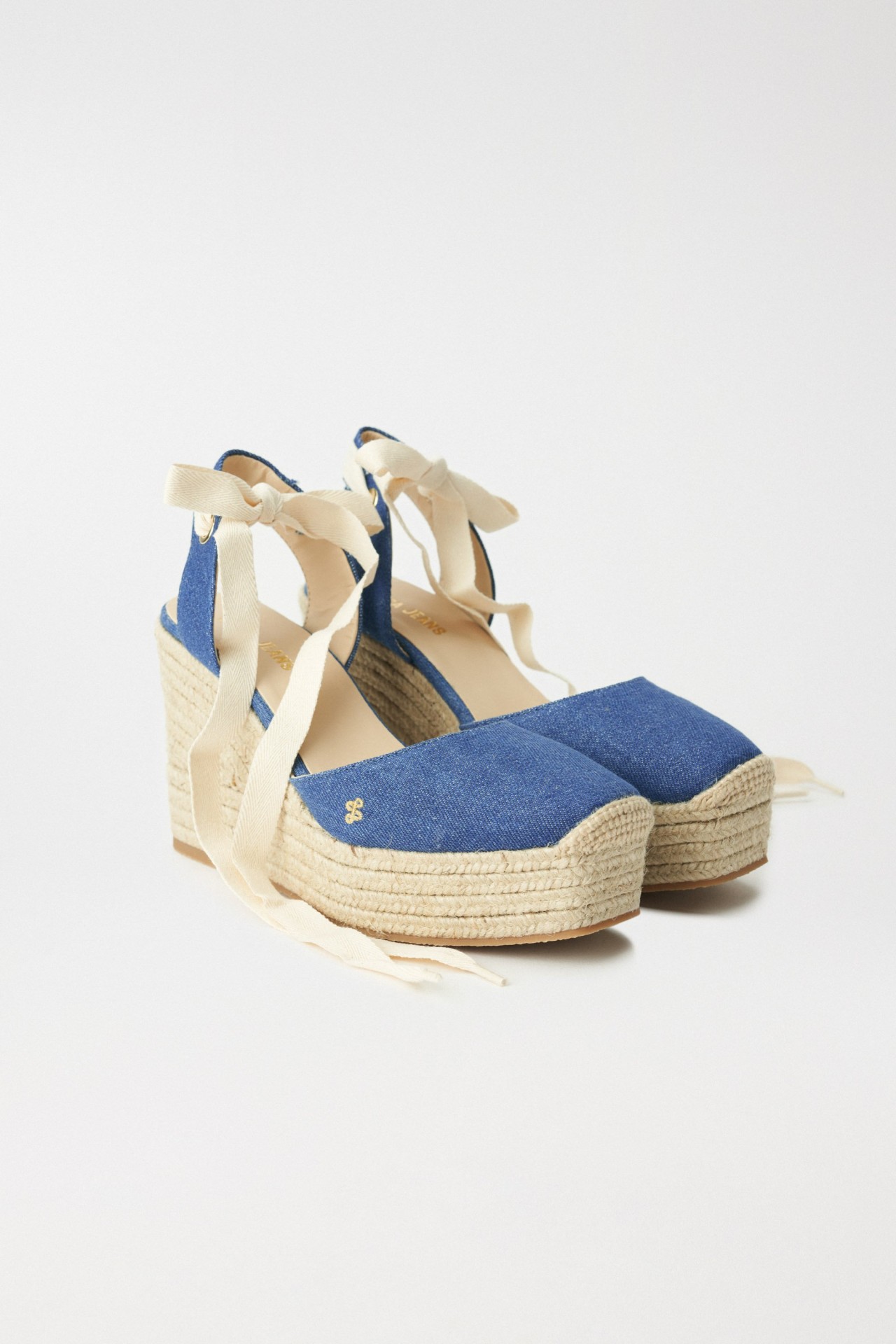 ESPADRILLES � TALON COMPENS� EN DENIM