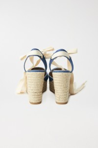 ESPADRILLES � TALON COMPENS� EN DENIM