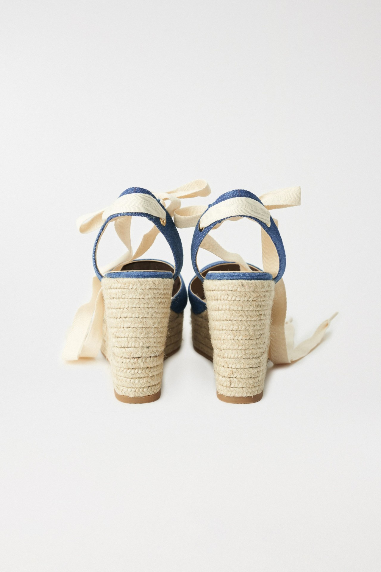 ESPADRILLES � TALON COMPENS� EN DENIM