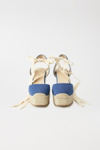 ESPADRILLES � TALON COMPENS� EN DENIM