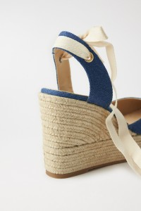 ESPADRILLES � TALON COMPENS� EN DENIM