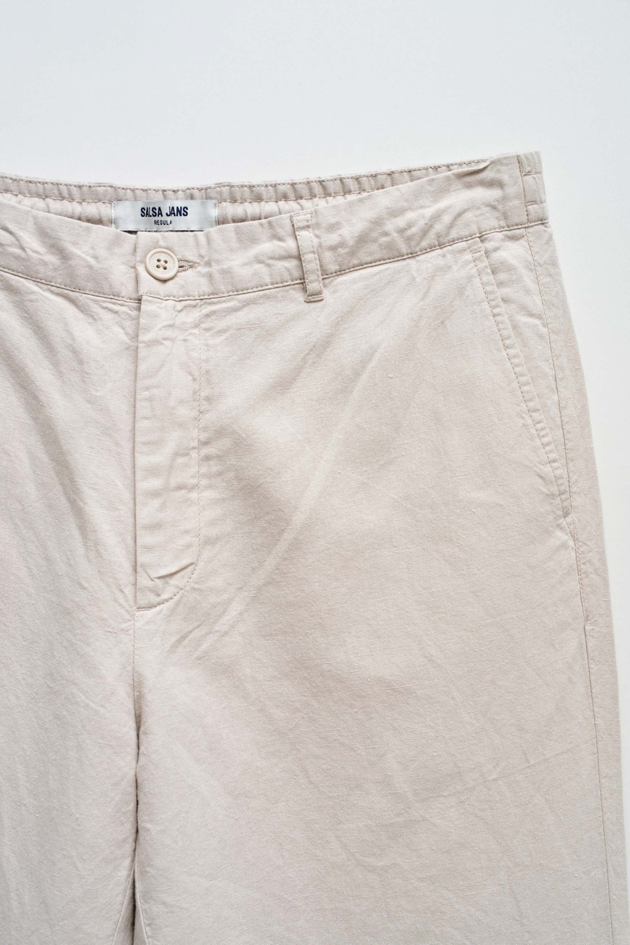 CAL�AS CHINO COM MISTURA DE LINHO