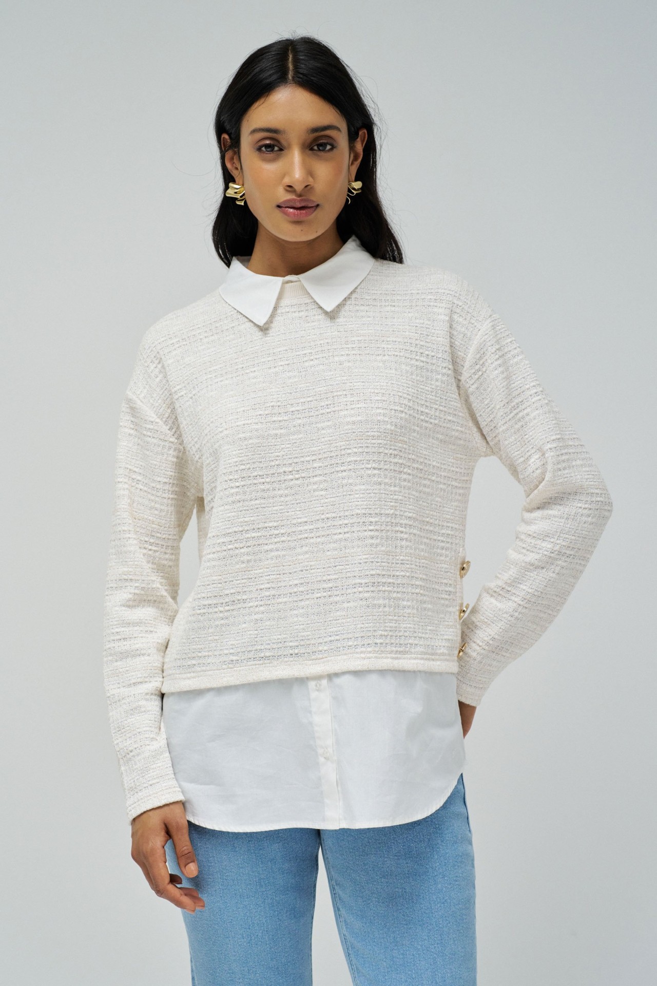 PULL AVEC CHEMISE