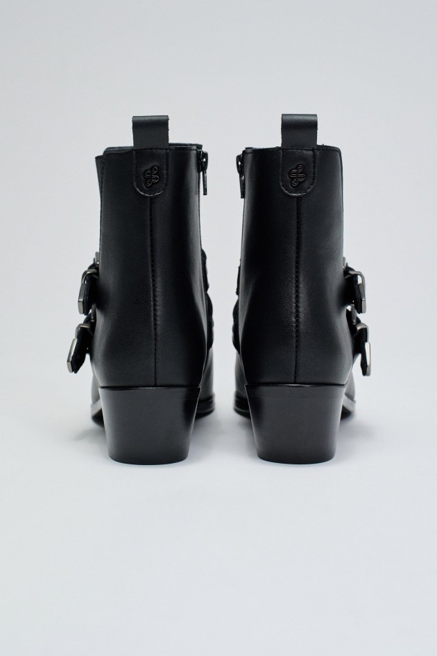 LEATHER ANKLE BOOTS