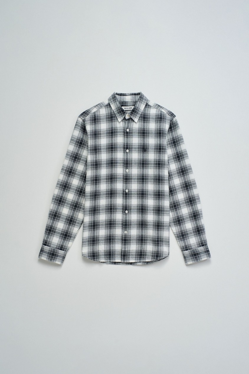BLUSE MIT KARIERTEM MUSTER