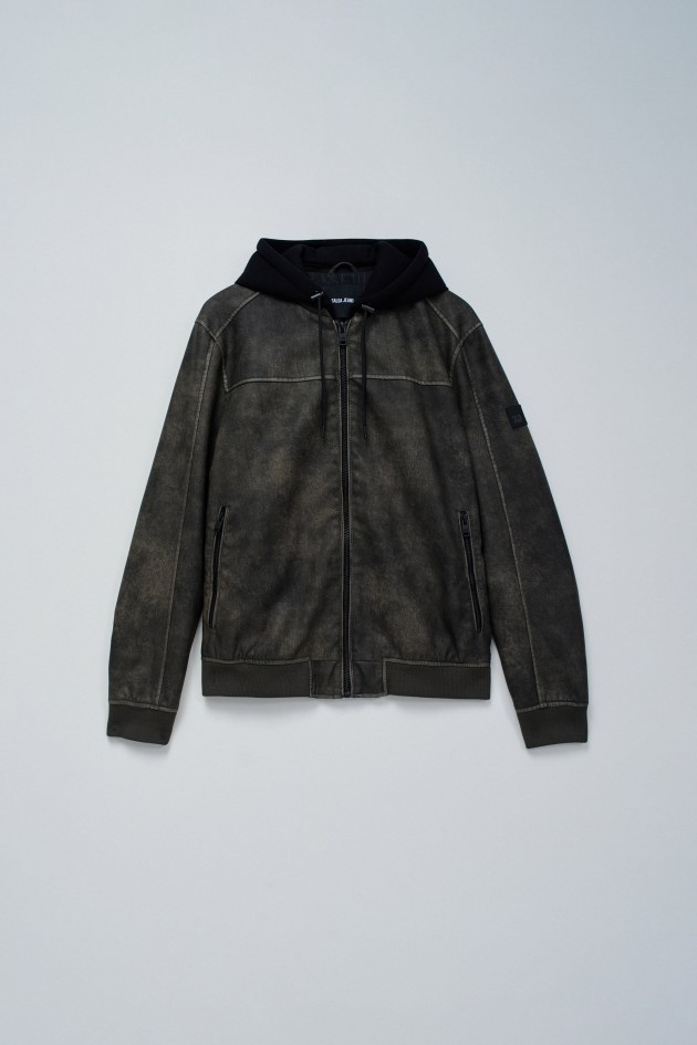 BOMBER JACKET WITH HOOD