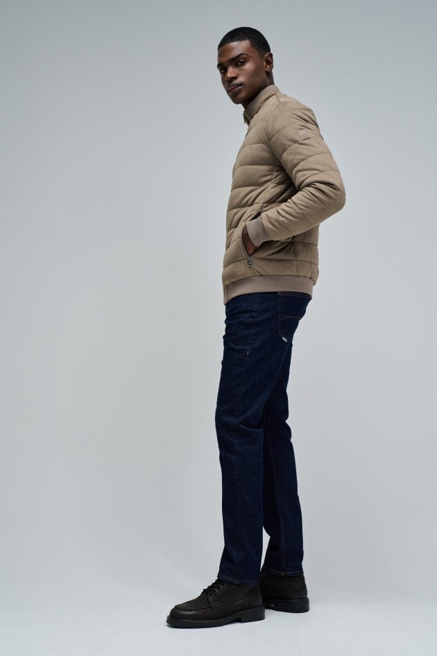 PUFFER JACKET IN SUEDE