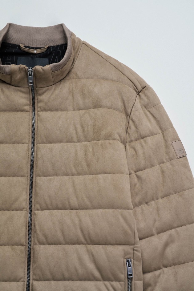 PUFFER JACKET IN SUEDE