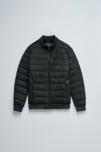 CASACO PUFFER EM SUEDE CASACO PUFFER EM SUEDE