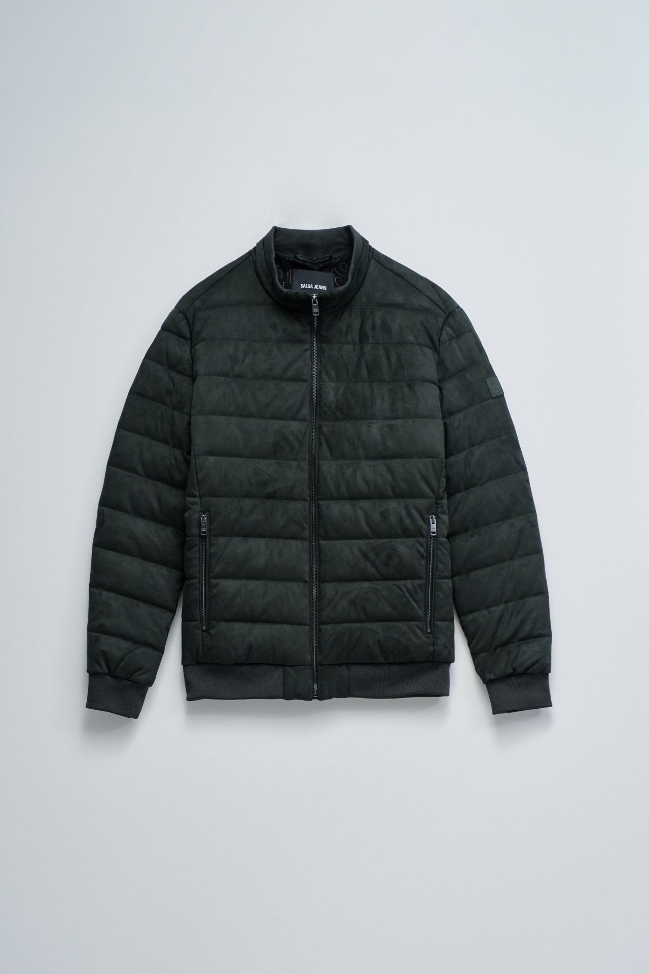 CASACO PUFFER EM SUEDE