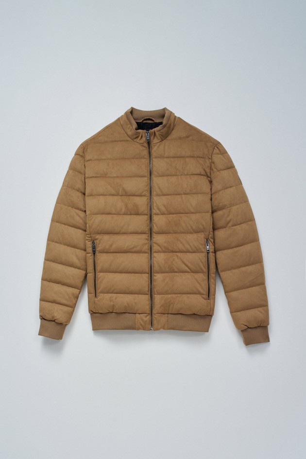 PUFFER JACKET IN SUEDE