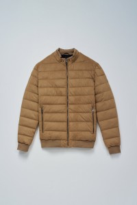 CASACO PUFFER EM SUEDE CASACO PUFFER EM SUEDE