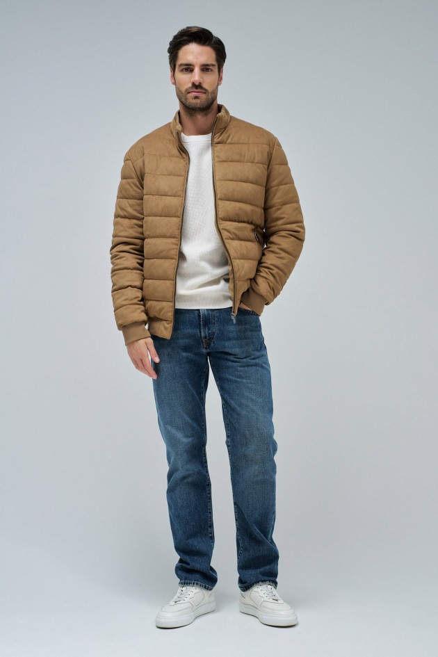 PUFFER JACKET IN SUEDE