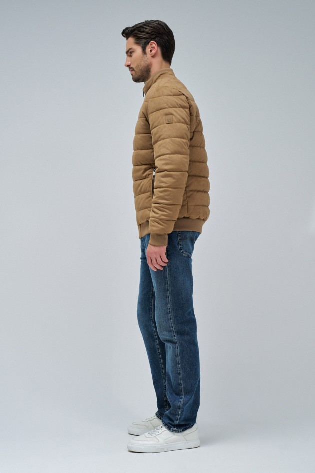 PUFFER JACKET IN SUEDE
