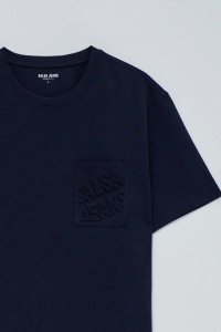 T-SHIRT MIT PR�GUNG DES MARKENLOGOS