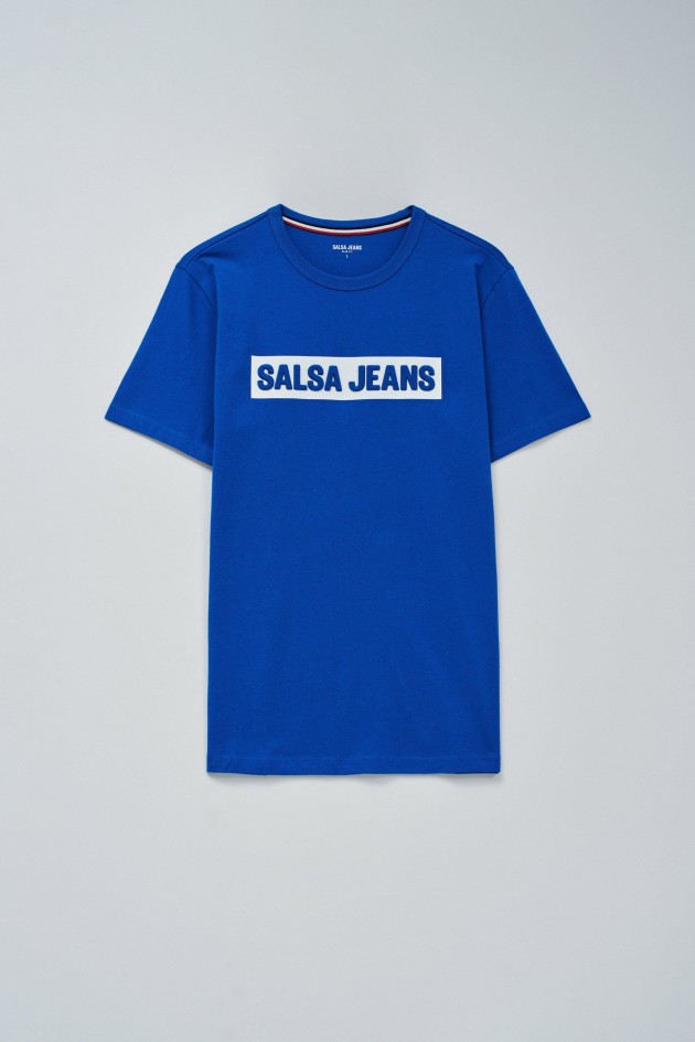 T-SHIRT WITH EMBOSSED BRANDING