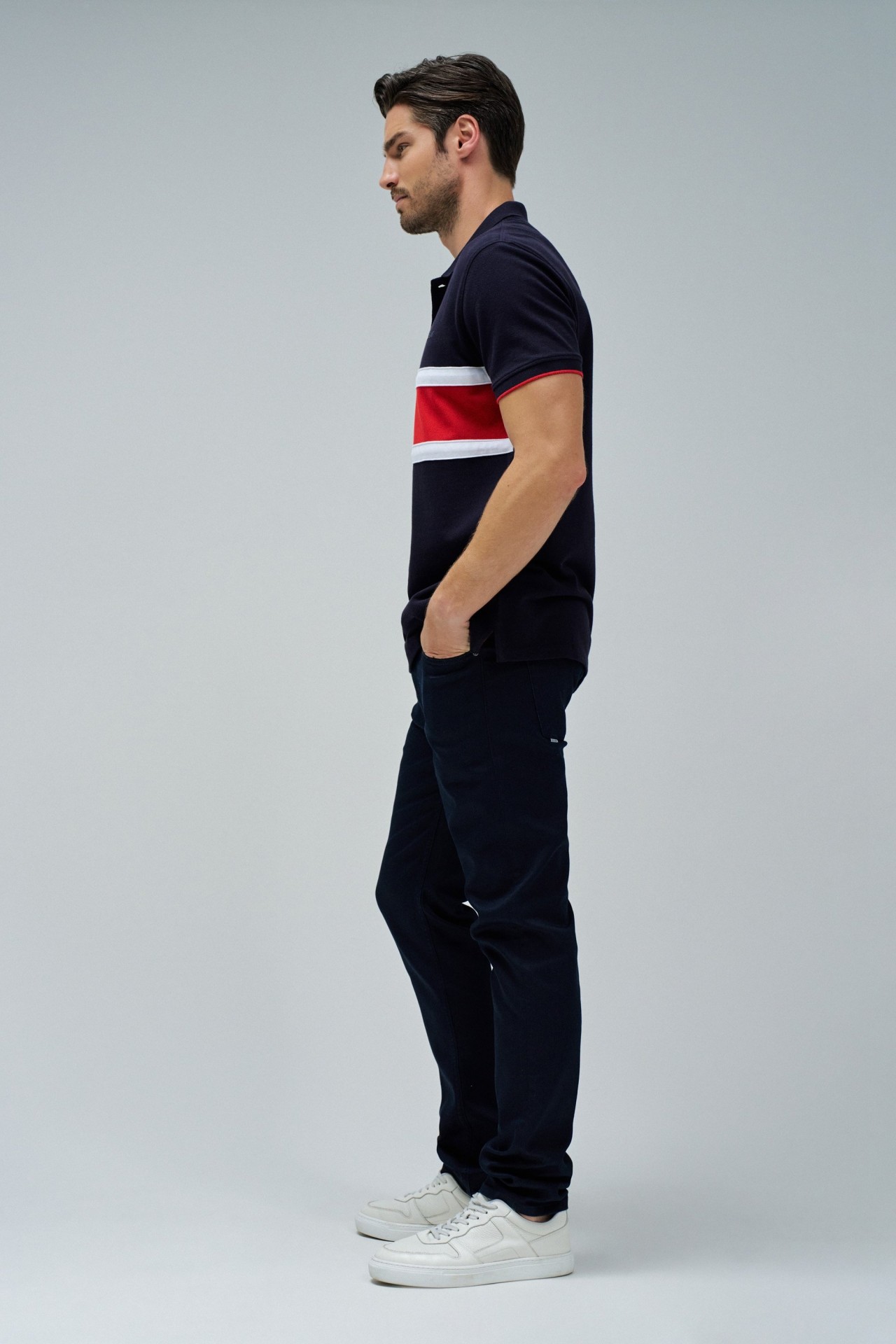 TRICOLOUR POLO