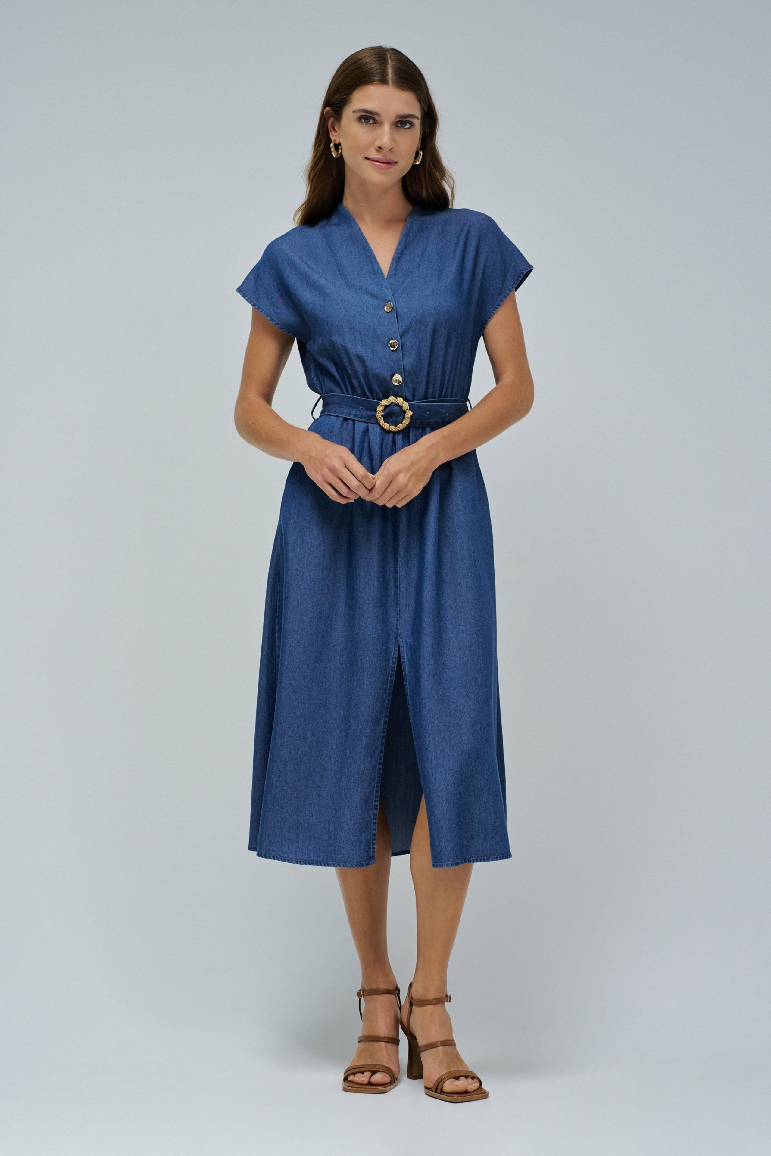 VESTIDO EM LIGHTDENIM