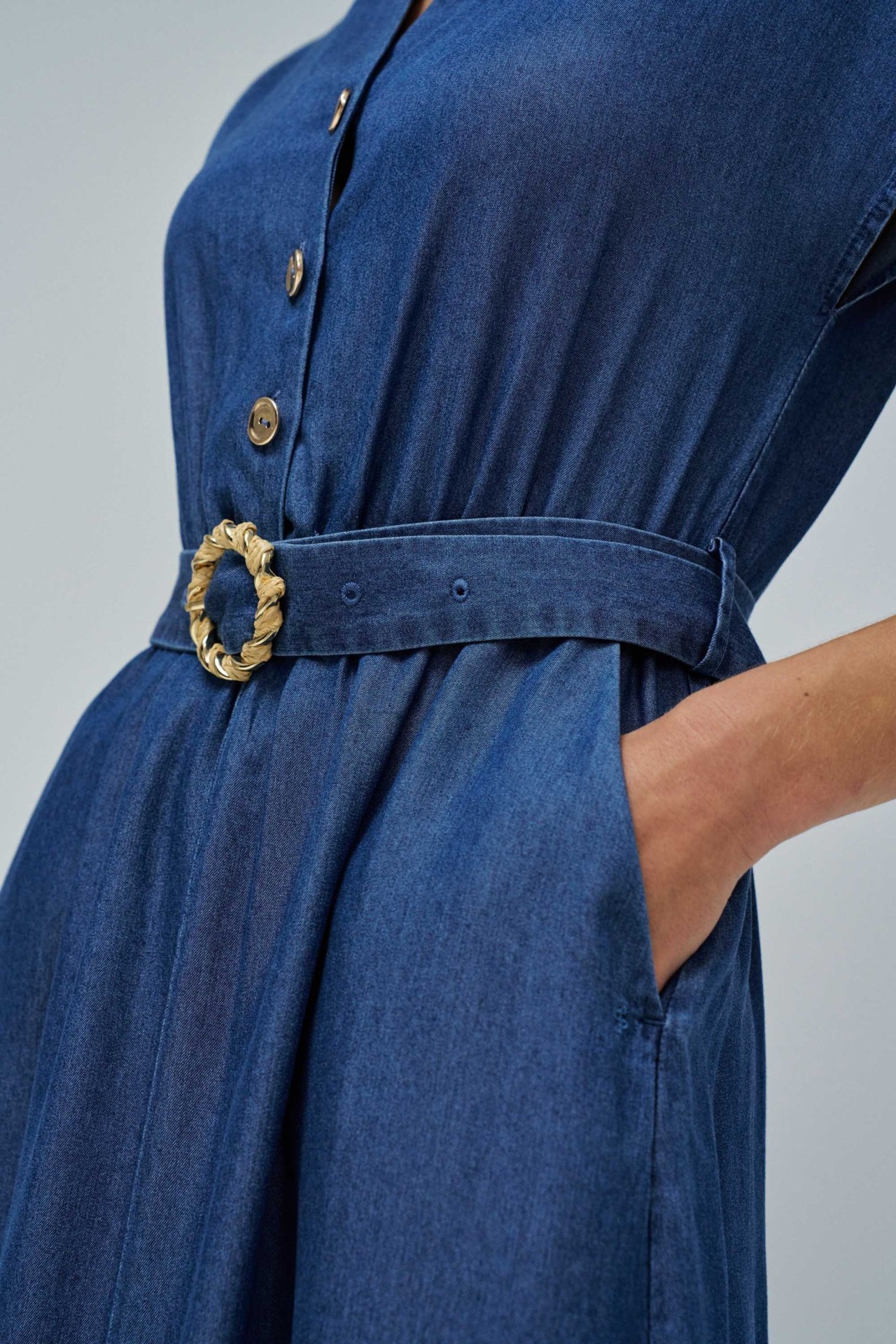 VESTIDO EM LIGHTDENIM