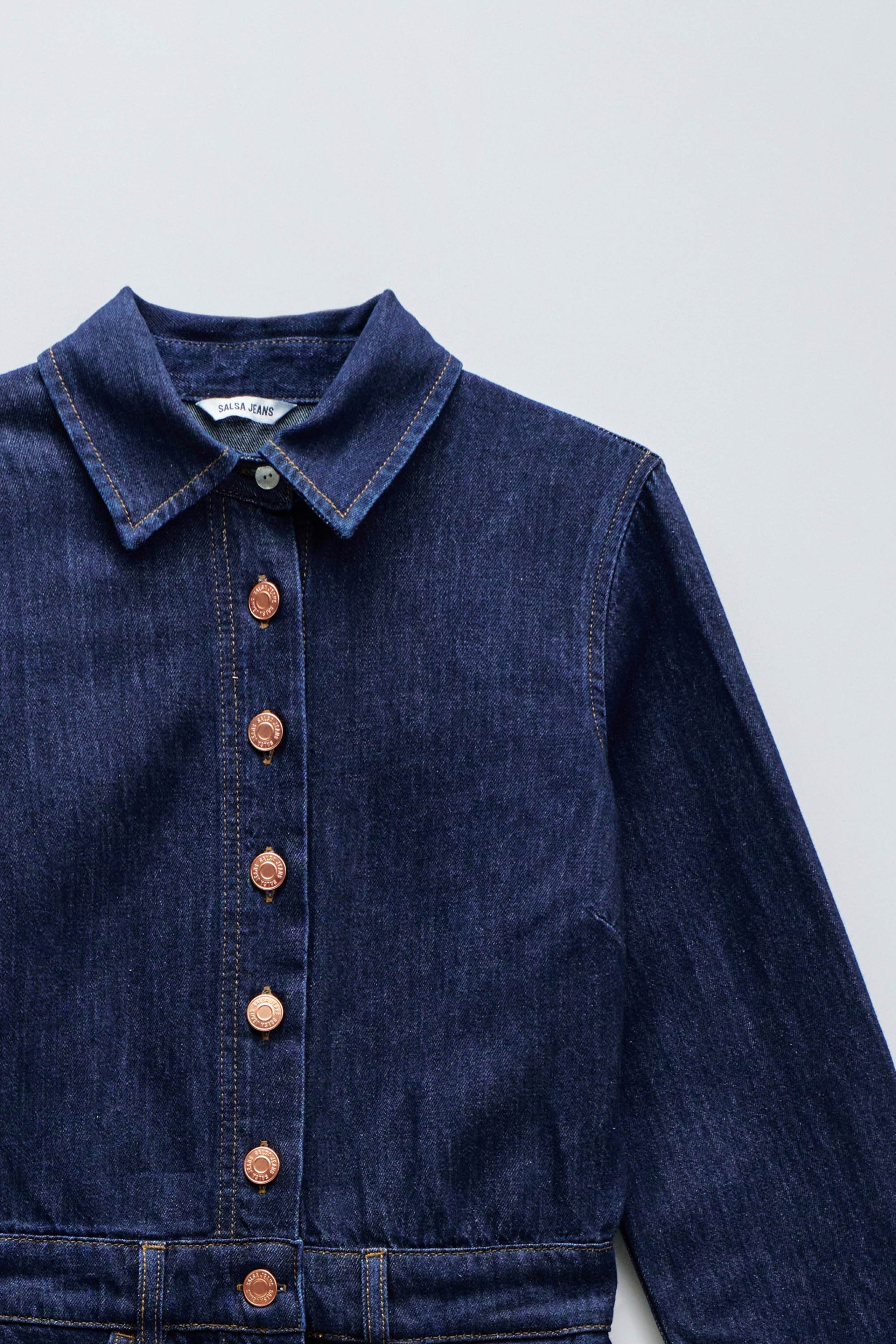 MIDI DENIM DRESS