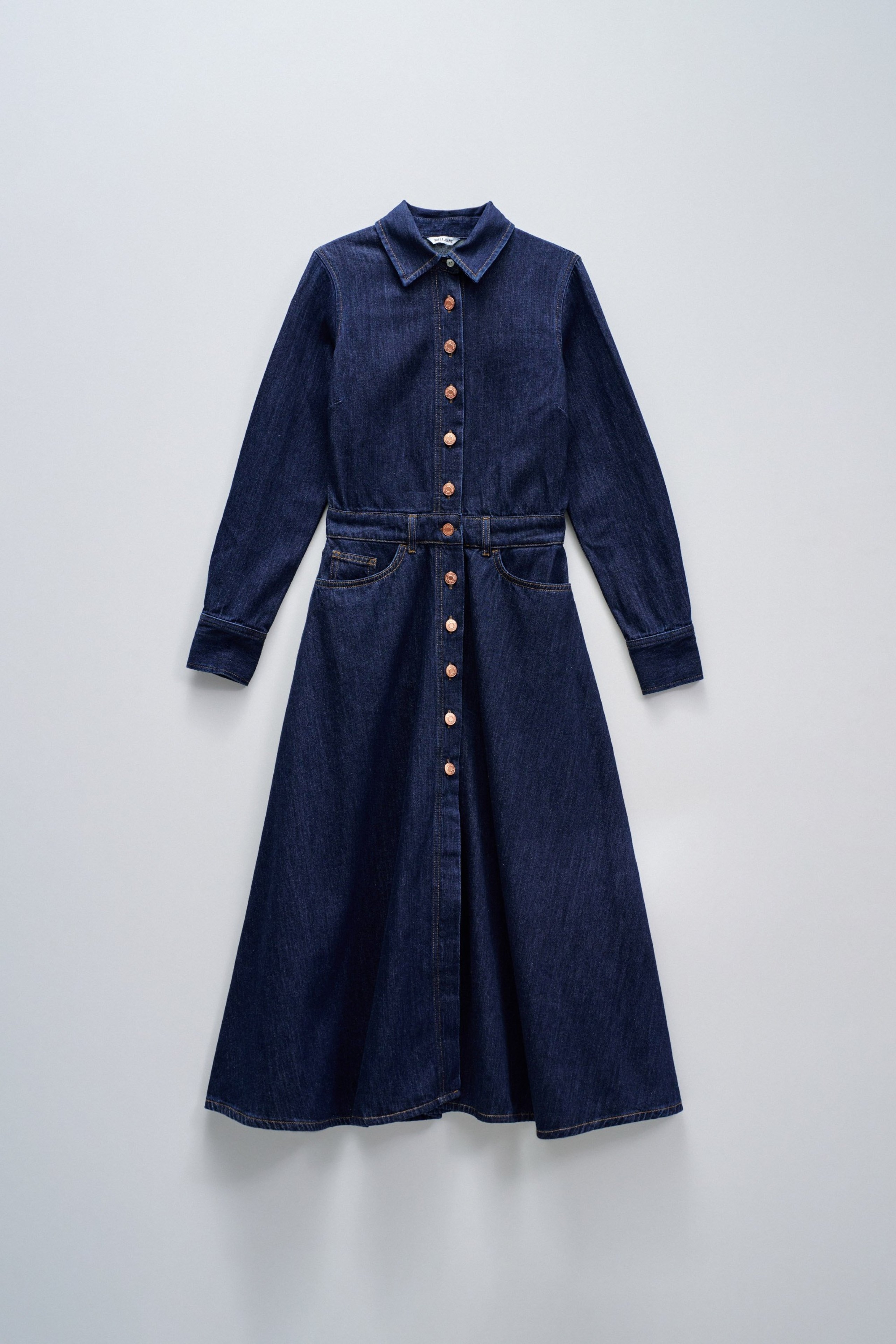 MIDI DENIM DRESS