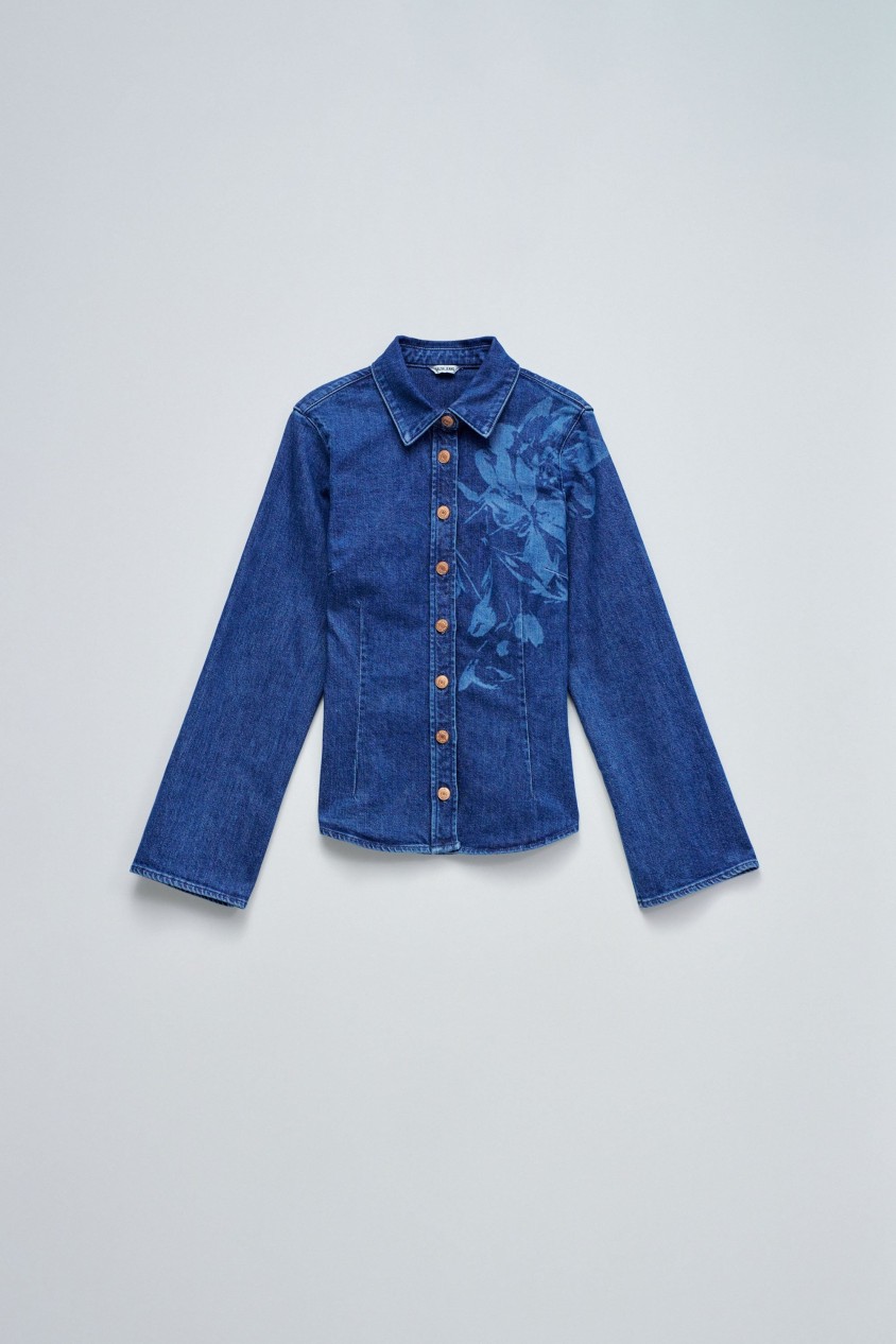 CHAQUETA ACOLCHADA CON MEZCLA DE MATERIALES