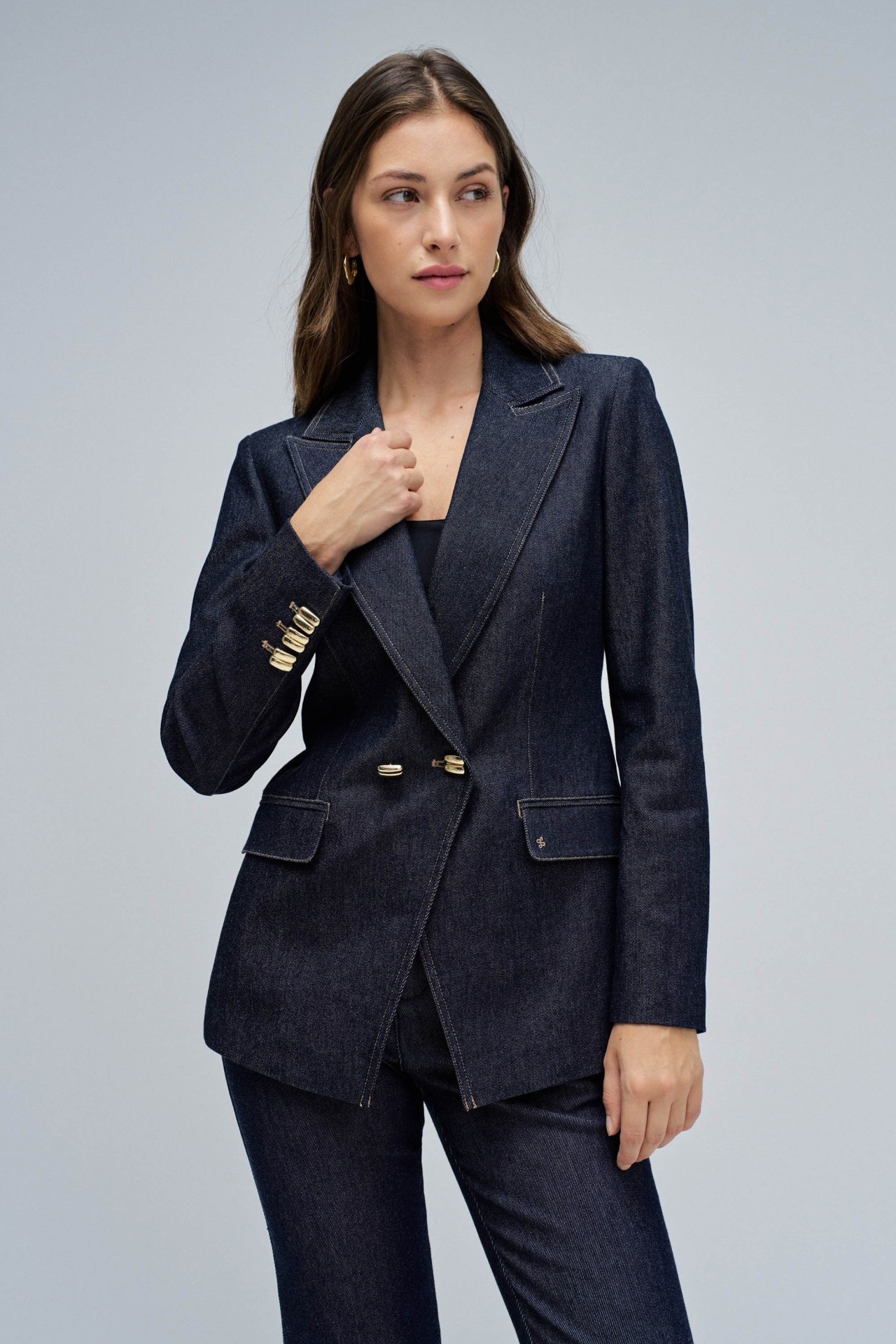 BLAZER EM DENIM